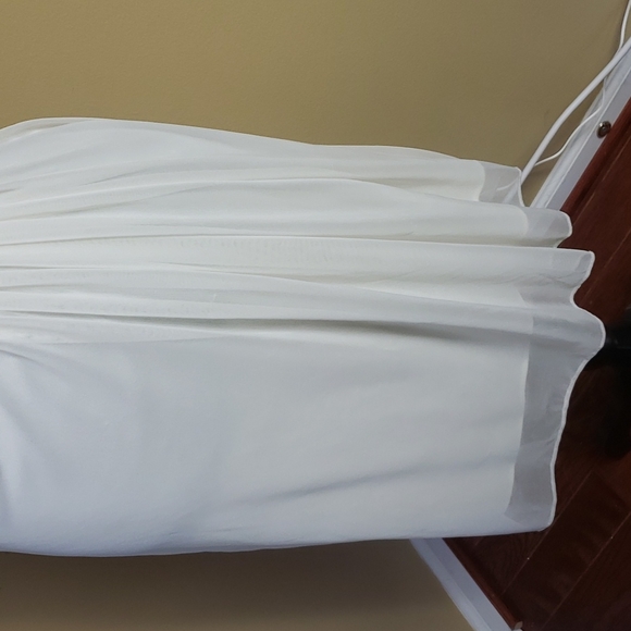 NWT Ivory Strapless Formal Midi Formal/Wedding - Picture 3 of 9